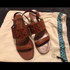 Tory Burch Brown Block heel sandals